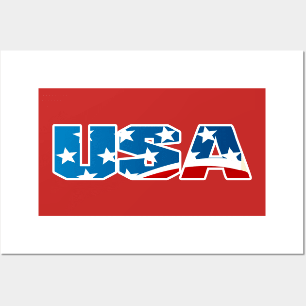 USA Wall Art by GLStyleDesigns